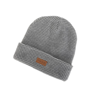 GRAY WAFFLE BEANIE