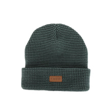 Load image into Gallery viewer, GREEN WAFFLE BEANIE